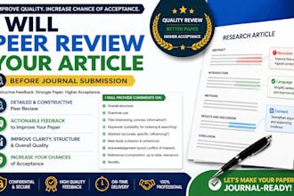 peer review your article before journal submission