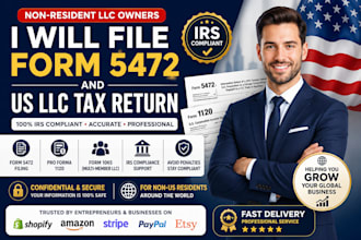 file form 5472 and US llc tax return for non residents