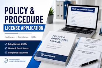 create healthcare, home care policy and procedure manual, sops employee handbook