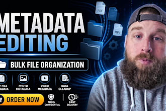 do expert metadata editing, bulk data fixing, photo, video, audio file editing
