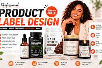 do product label design, peptide vial label design, sarms, cbd, supplement label
