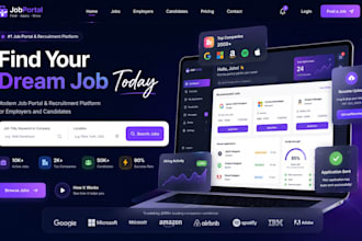 create a job portal, job board, recruitment website design