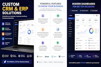 develop custom CRM erp software for your business