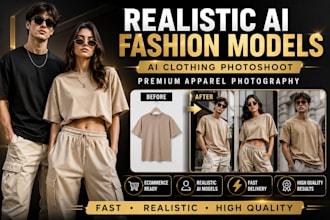 create realistic ai fashion model photos for your clothing brand, ai clothing