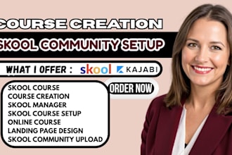 setup skool community, skool online course, course creation, skool course setup