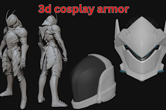 sculpt 3d cosplay armor 3d mask 3d helmet cosplay mask  printable