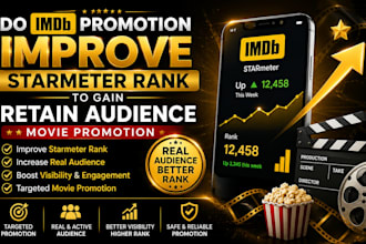 do imdb promotion improve starmeter rank to gain retain audience movie promotion