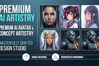 create amazing ai avatar and ai concept art using midjourney
