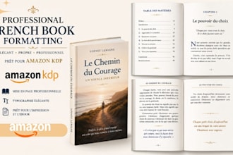 design format french manuscript spanish italian german dutch ebook layout design