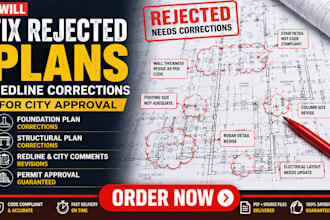 fix rejected plans redline corrections for fast city approval in texas florida