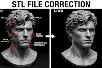 repair stl files and fix meshes for flawless 3d printing
