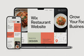 wix website design wix cafe website, restaurant and food website redesign