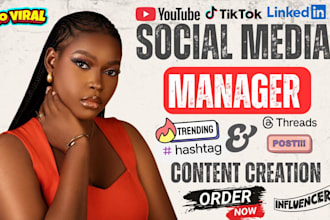 be your social media manager social media marketing manager social media post