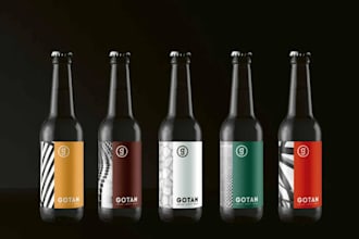 design premium wine label, bottle label design, whiskey label and packaging