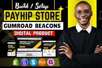 setup payhip, payhip website payhip online website stan store, gumroad