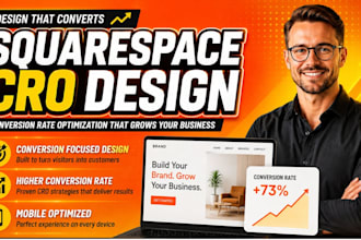 conversion rate optimization squarespace design squarespace cro website design