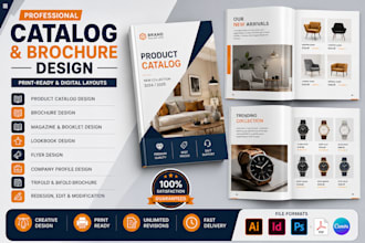 design product catalog, wholesale catalog and product booklet design