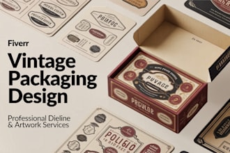 box packaging design dieline packaging vintage packaging and packaging artwork