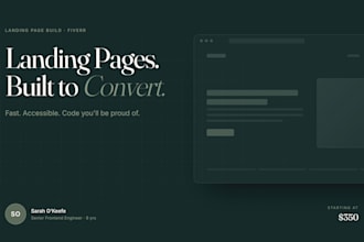 design and build a fast, accessible landing page