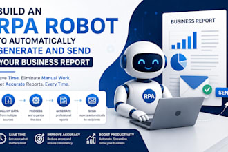 build an rpa robot to automatically generate and send your business rep
