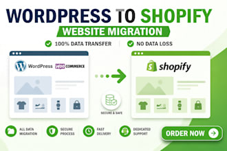 wordpress shopify woocommerce bigcommerce prestashop website migration