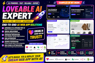 loveable ai, lovable dev ai vercel supabase lovable ai website n8n shopify