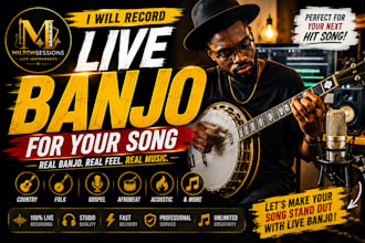 play banjo on recording of any genre
