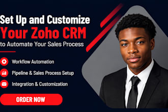 automate zoho crm workflows, blueprint, deluge and zoho flow