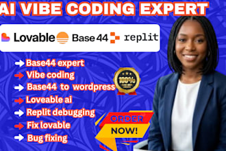 do ai vibe coding, base44 loveable ai base44 expert replit fix loveable