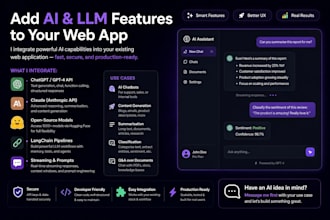 integrate an ai or llm feature into your existing web application