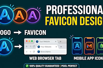 design a professional custom favicon for your website