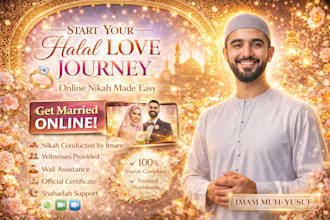 perform urgent online nikah with imam, witnesses and nikah certificate