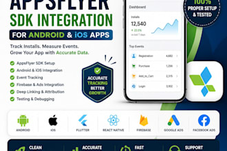 setup appsflyer sdk integration for android and ios apps