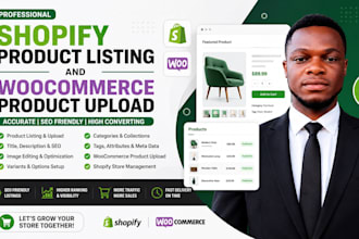 do shopify product listing and woocommerce product upload