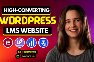 build wordpress membership website, lms website