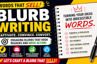 write a book blurb and back cover description for KDP authors