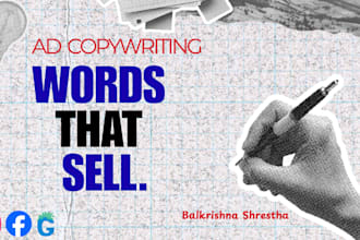 write high converting facebook, instagram and google ad copy