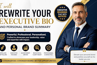 rewrite your executive bio and personal brand summary