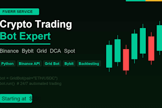 build a custom crypto trading bot for binance or bybit