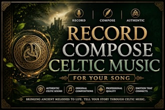 record compose celtics music for your song