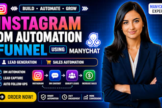 instagram dm funnel manychat automation lead generation sales