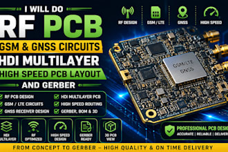 do rf pcb, GSM gnss circuits, hdi multilayer, high speed pcb layout and gerber