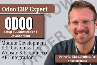 be your odoo expert to develop, customize modules and build odoo erp solutions