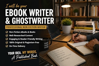 be your ghostwrite nonfiction ebooks for amazon KDP