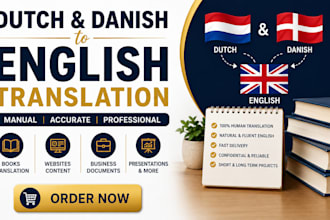 provide manual dutch and danish to english translation