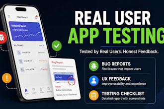 do mobile app testing, UX feedback and bug testing