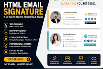 create clickable html email signature for gmail outlook and apple mail