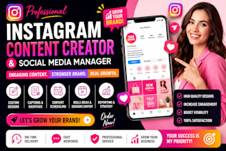 create instagram content and manage your social media professionally