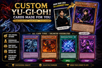crteate custom yugioh card art and personalized cards