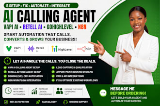setup vapi ai calling agent, retell ai voice agent, gohighlevel ai receptionist